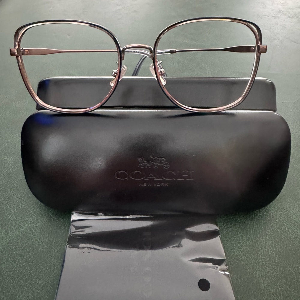 Coach Black and rose gold Eyeglasses